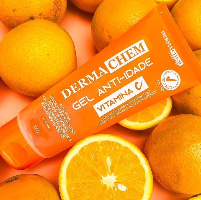 Gel Facial Anti Idade Vitamina C Dermachem, 100 g