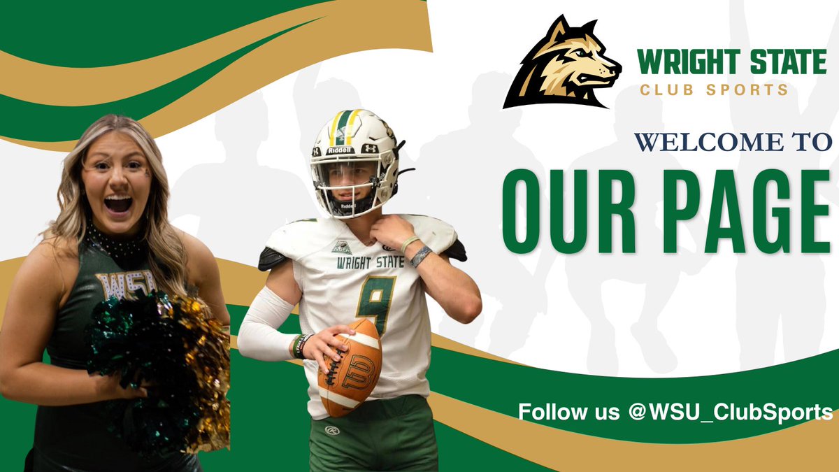 Welcome to our new Club Sports page! This will have all the latest updates for all of our Club Sport teams here at Wright State University! Give us a follow to stay up to date! #ClubSports #WrightStateUniversity <a href="/WrightStRec/">WSUCampus Recreation</a> <a href="/WrightStFball/">Wright State Club Football</a> <a href="/wrightstate/">Wright State University (Dayton, OH)</a>