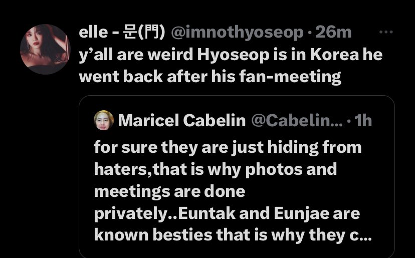 ihateshipper's tweet photo. You are weird too, Elle. 
폴짝 = jump not related to Hyoseop’s fandom name. 
Every time Sejeong post something you try to connect with Hyoseop what a weird person https://t.co/mSefrecQy3