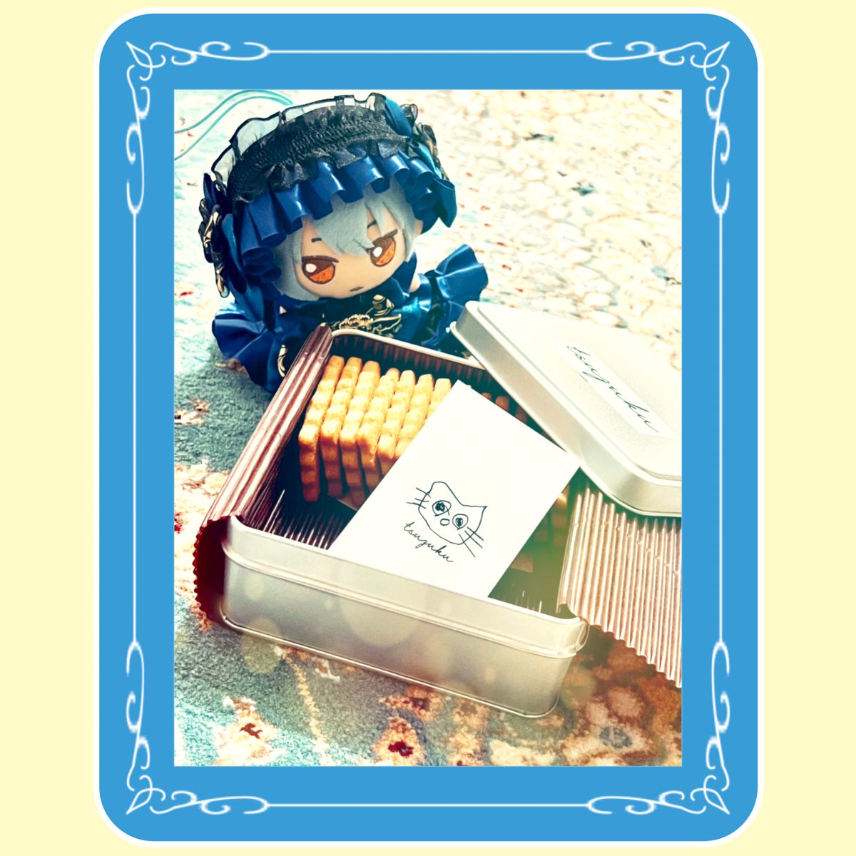 N_first91's tweet photo. 今日は頑張ったからクッキー3枚な🪽
#まほやく_ぬい
#himene https://t.co/zyMniJ9rsv