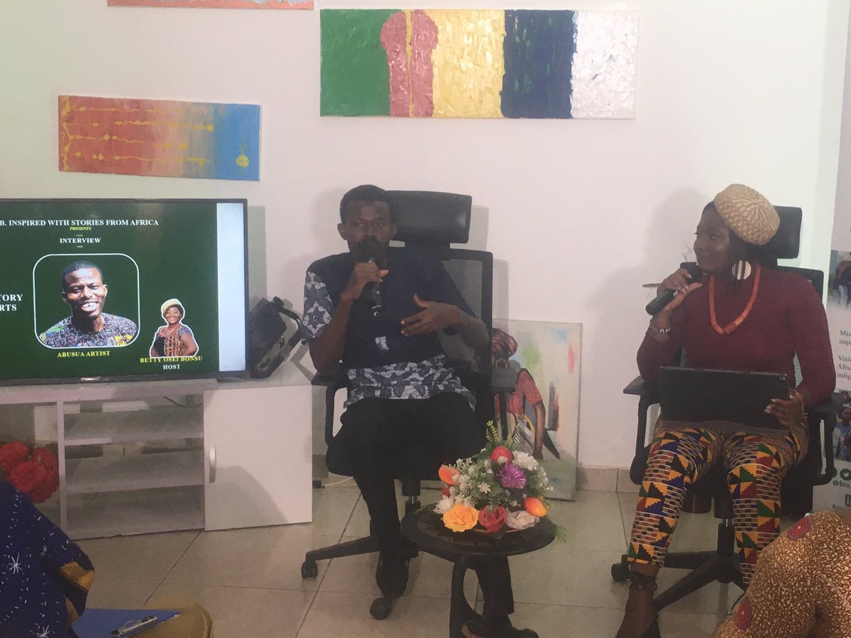 bis_africa's tweet photo. Abusua sharing his Story of arts. #AYIS @bis_africa https://t.co/1jYAqgWuCO