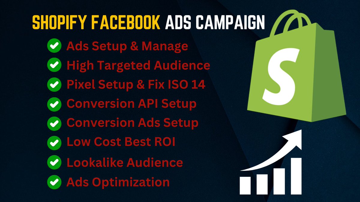 LokmanH22928252's tweet photo. I will set up shopify facebook ads campaign for growing your business

Buy Here My Service: https://t.co/WZNz6k35PP

#shopify #shopify Facebook ads campaign #shopifymarketing #shopifyseo #shofipy ads #digitaladvertising #digitalamarketingexpart #facebookads #facebookmarketing https://t.co/o8SWQg7mXm