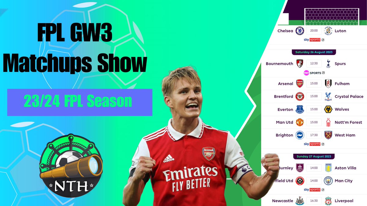 LockedinFPL's tweet photo. 📢FPL 23/24 GW3 Matchups Show on @NetThatHaul
at 6pm UK tomorrow (Wed 23rd Aug) 👉https://t.co/H1hvGscEjs📺
Check our tools- @FplMariner's FDRs, Zonals & Captaincy Metric & @FPLLens' NetxG & Matchups.
First, GW2 Review show tonight at 5pm UK (22nd Aug).
♥️/♻️ Appreciated https://t.co/QIGNwaSCNm