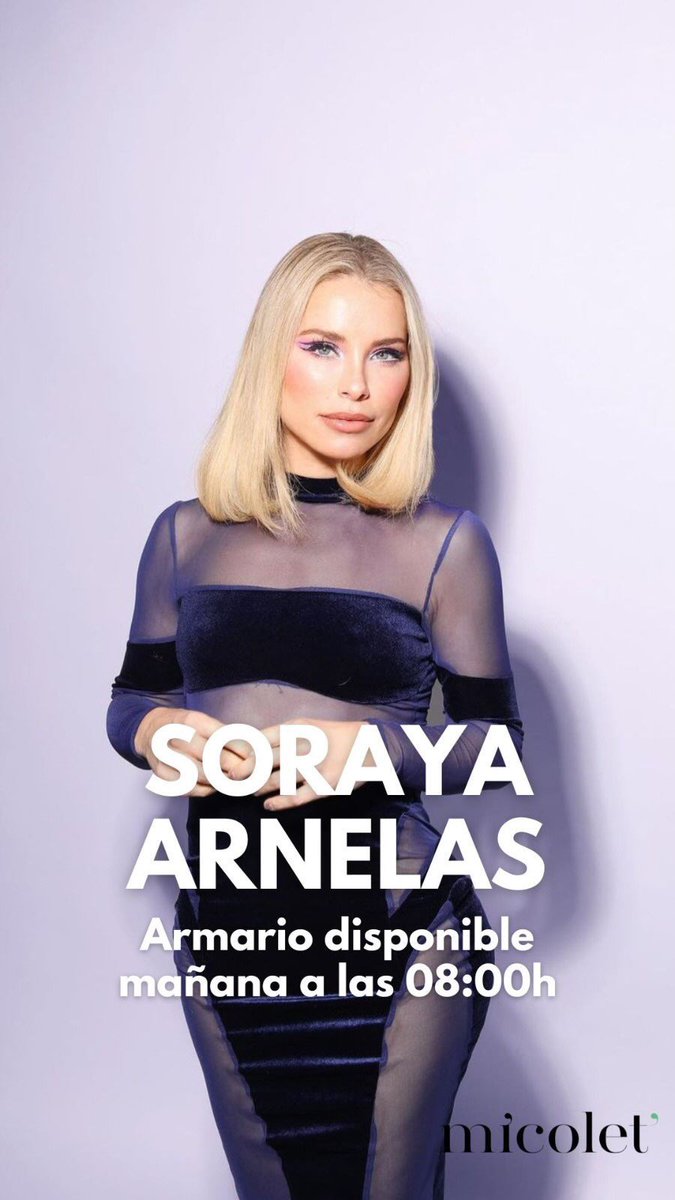 Mañana es el día !
Un montón de prendas Preciosas en mi armario <a href="/MicoletWeb/">Micolet</a> ❤️

Aquí !!!!   micolet.com/armario/soraya…