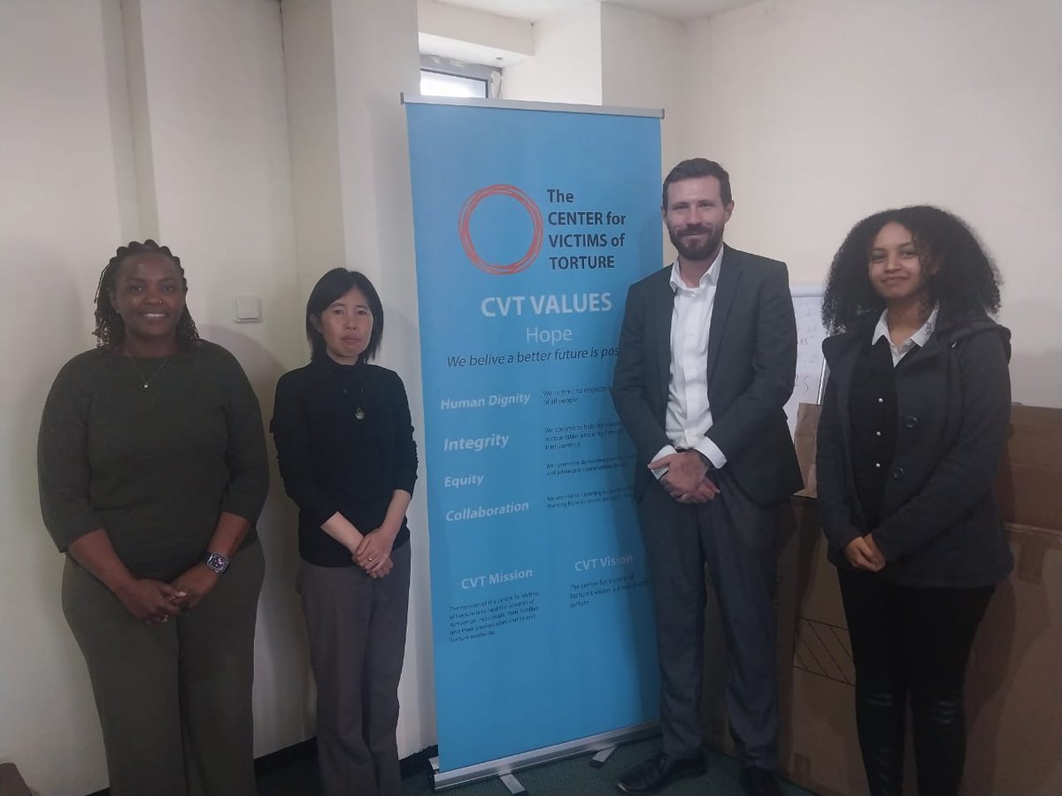 Australian Embassy, Ethiopia (@ausembet) on Twitter photo Second Secretary Evan Clifford and Policy Officer Nardos Berehe were humbled to meet with one of our Direct Aid Program (DAP) Partners, <a href="/CVTorg/">Center for Victims of Torture</a> (CVT), to hear about the important work they are doing here in Ethiopia. Second Secretary Evan Clifford and Policy Officer Nardos Berehe were humbled to meet with one of our Direct Aid Program (DAP) Partners, <a href="/CVTorg/">Center for Victims of Torture</a> (CVT), to hear about the important work they are doing here in Ethiopia.