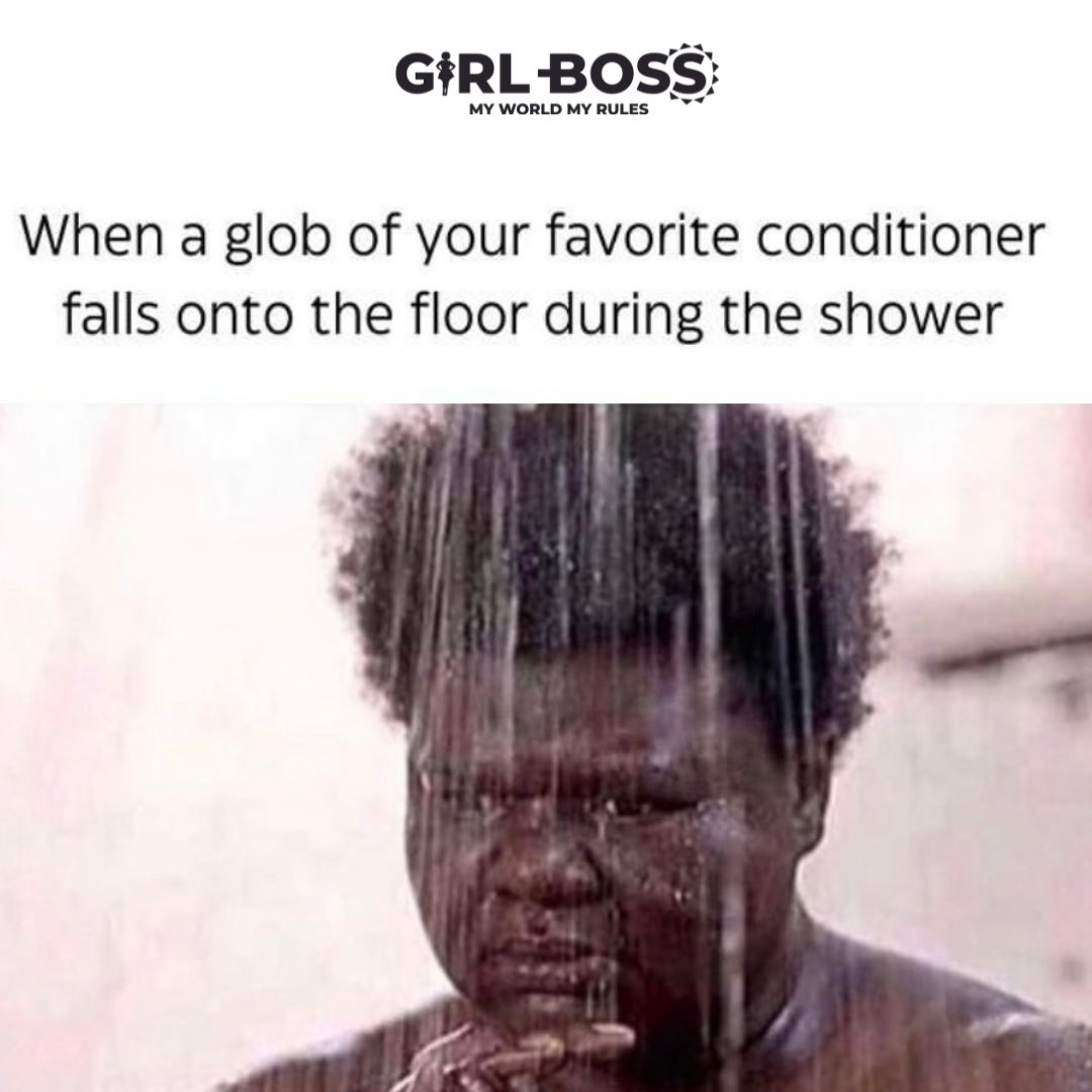 GirlBossSA's tweet photo. The truth in this😭🌸 Starting your morning with a bit of relatable laughter
3 Girl! we know for a fact that you can totally relate!😍
#hairmemes #afromemes #afrohairjokes #girlboss https://t.co/bj8lpKo7OW