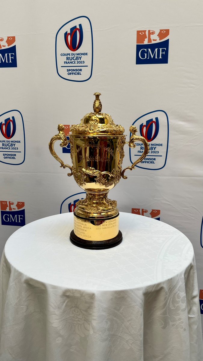 groupecovea's tweet photo. 🏉🏆 Plus que quelques jours avant le lancement de la Coupe du Monde de Rugby 2023. En amont de la compétition nos collaborateurs, sur plusieurs de nos sites, ont pu admirer le Trophée Webb Ellis. #RWC2023 https://t.co/jhkHDSoGfK
