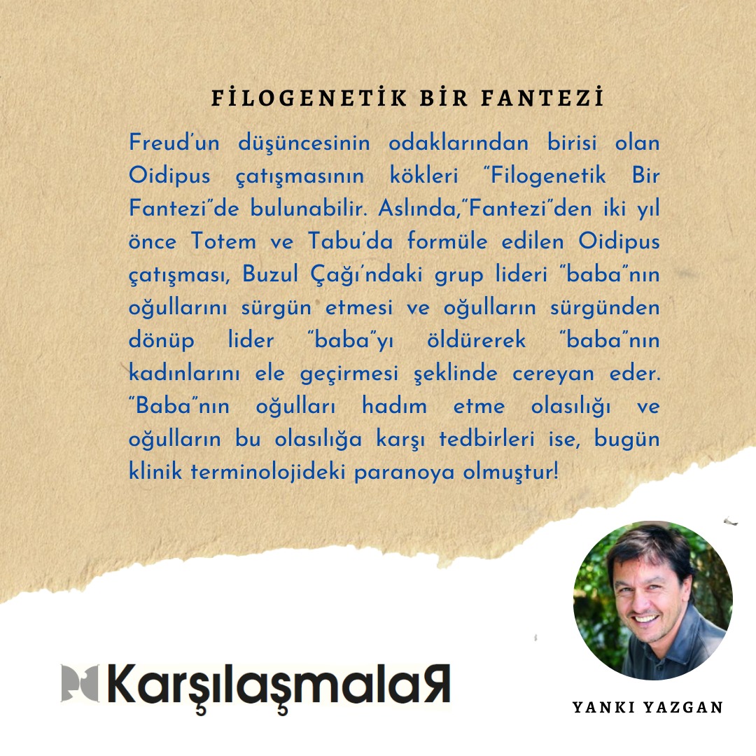 Karşılaşmalar Dergisi

Dergimizin bu sayısında Yankı Yazgan "Filogenetik Bir Fantezi" adlı yazısıyla yerini alıyor...

<a href="/yankiyazgancom/">Yankı Yazgan</a> 

#karşılaşmalardergisi #psikiyatri #filogenetik #psikoloji
