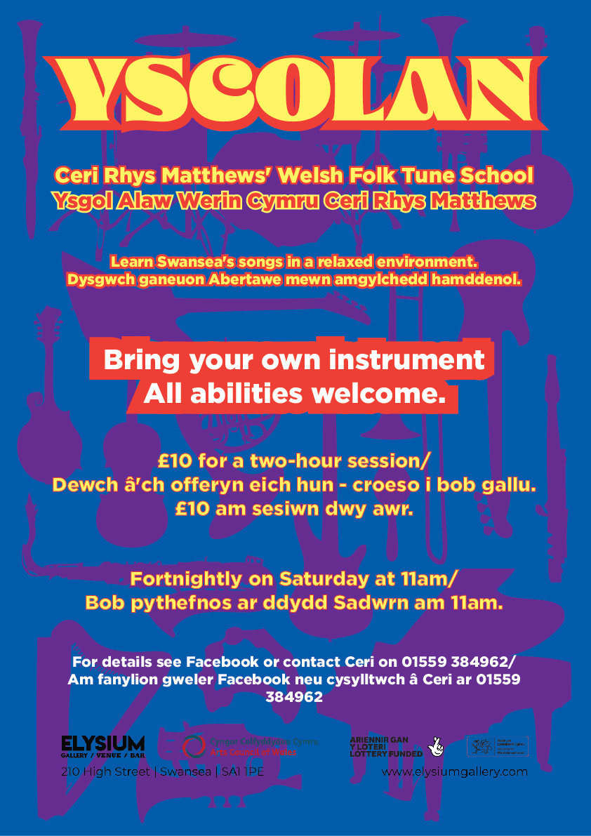 𝐃𝐲𝐝𝐝 𝐒𝐚𝐝𝐰𝐫𝐧/𝐒𝐚𝐭𝐮𝐫𝐝𝐚𝐲

10am - Draw &amp; Explore Workshop
11am - Yscolan - Ceri Rhys Matthews' Welsh Folk Tune School
2pm - The Slag Family present 'Danger Money'
4pm - Songwriting Workshop with <a href="/BeExtra_Arts/">Be Extra #WellbeingForTheArts</a> 
7pm - Live Music: <a href="/monetbanduk/">Monet Band</a> + Nine Lives + Howling Bee