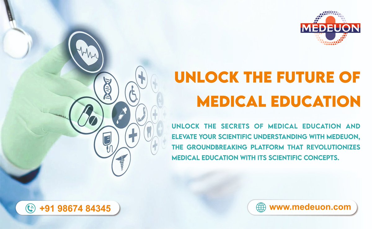 Medeuon's tweet photo. Medeuon offers continuous updates and new content so that you can stay ahead of the curve and remain at the forefront of scientific knowledge and also helps to understand the groundbreaking platform that revolutionizes medical education with its cutting-edge scientific concepts. https://t.co/r9ffG80TtZ