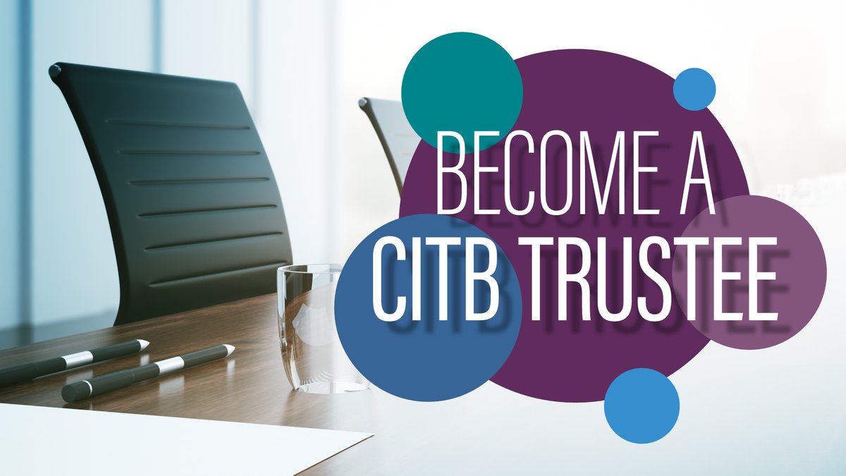 Are you passionate about the British construction industry and attracting and supporting the development of people to construct a better Britain?  
 
That’s our mission. If you share it, join our CITB Board and help us make a difference.  
 
Apply: bit.ly/3P60Mes