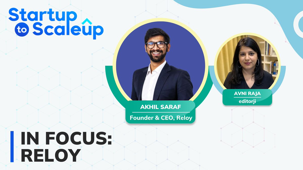 #StartupToScaleup | A show that brings you conversations with entrepreneurs who turned their ideas into reality.

Tune in tomorrow at 6 PM with <a href="/avniraja/">Avni Raja</a> and listen to the story of <a href="/akhil_92/">Akhil Saraf</a>, Founder &amp; CEO of <a href="/ReloyCo/">Reloy</a>.