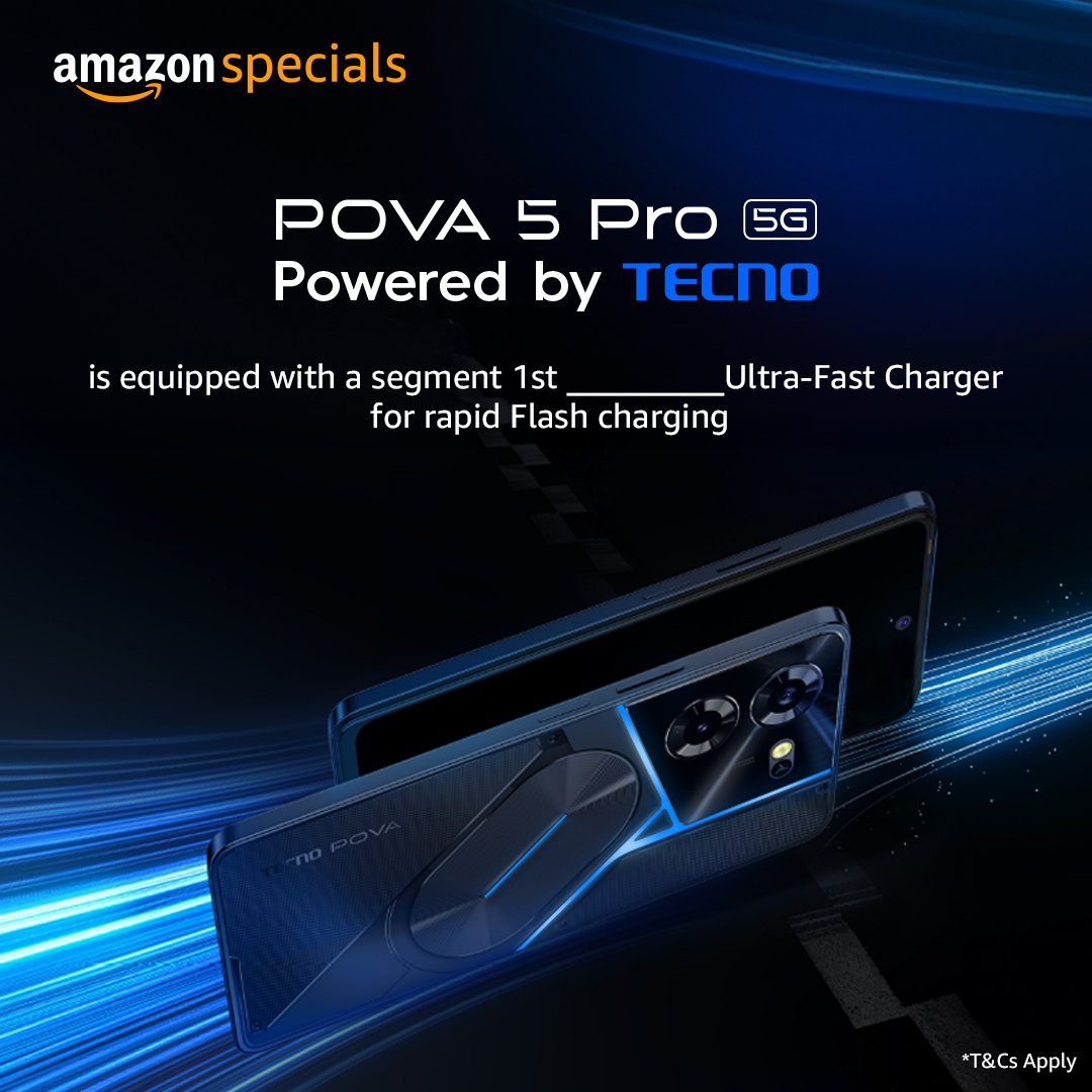 #ContestAlert - Fill in the correct answer and stand a chance to win Amazon Pay vouchers! Don't forget to use #TecnoPova5Pro5GOnAmazonSpecials and #AmazonIndia