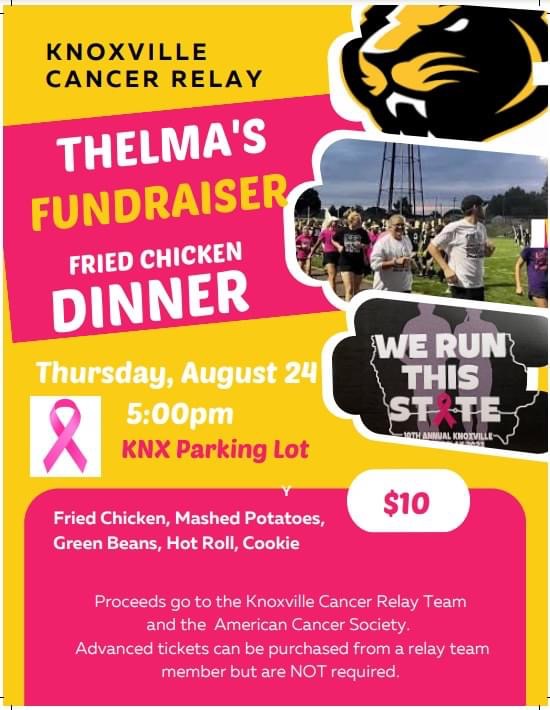 Knoxville Cancer Relay Holding a Chicken Dinner Fundraiser Thursday kniakrls.com/2023/08/22/kno…