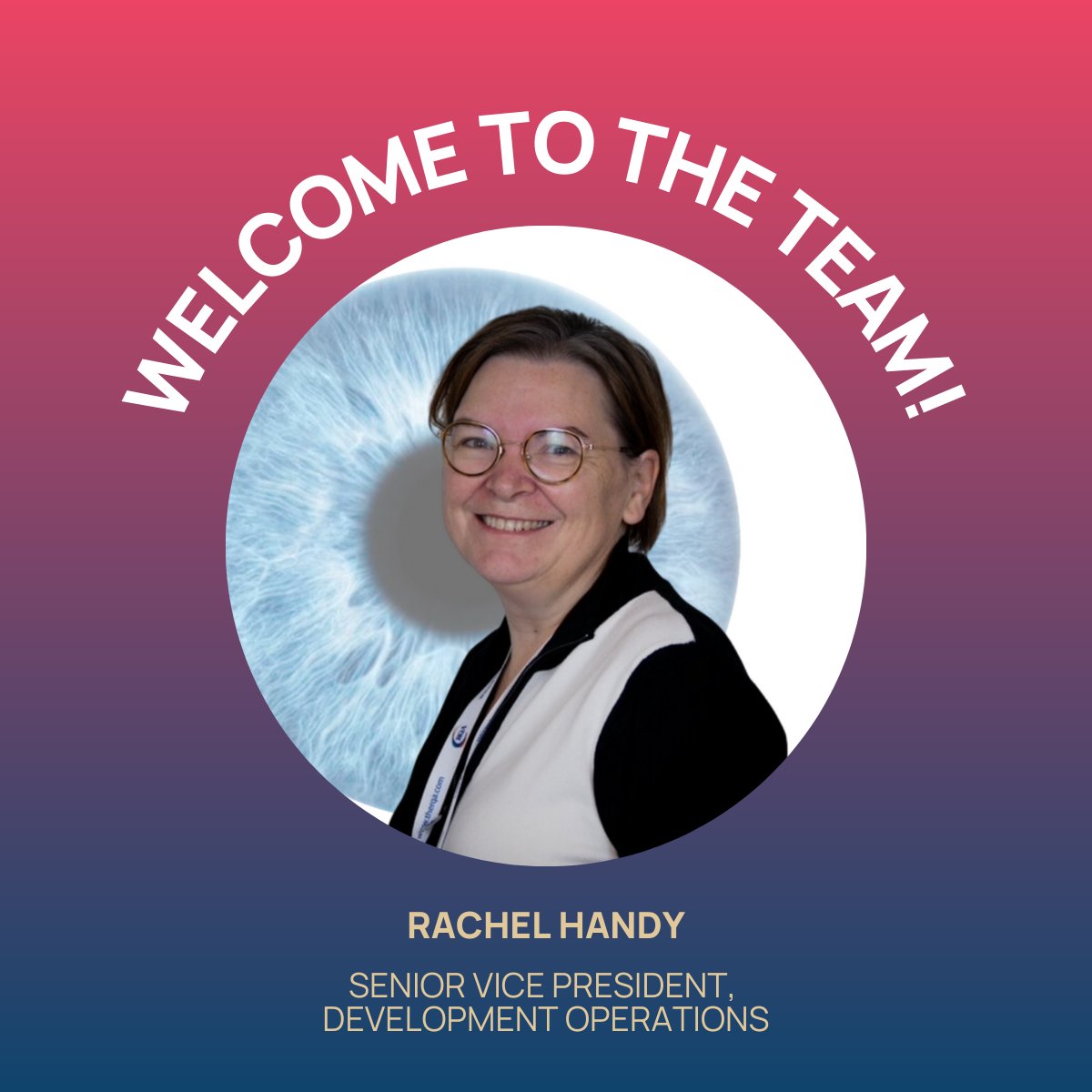 We welcome Rachel to the team as our Senior Vice President, Development Operations. 🎉 

#WelcomeAboard #GeneTherapy #ophthalmology #ComplementBiology #team #JobOpening #JoinUs