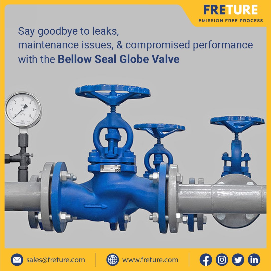 freture_techno's tweet image. Experience the power of the Bellow Seal Globe Valve, and unlock new levels of operational excellence.  bit.ly/45g9f4L
#ValveTechnology #IndustrialEngineering #FluidControl #MechanicalComponents #PipelineSolutions #SealGlobeValve #valvesmanufacturer #FretureTechno #india