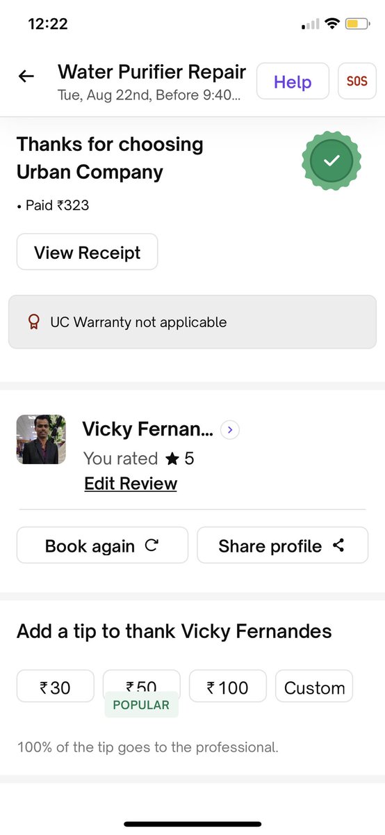 vikramAstudio's tweet photo. @EurekaForbes 
Having issues with a RO purifier. Within months of buying had to change the filter worth 5000..  within warranty!!
Now within warranty period after a few services.Khar West  service Center has stopped responding to my complaint!! Compelled to Use @urbancompany_UC https://t.co/gkuRpKwPWB