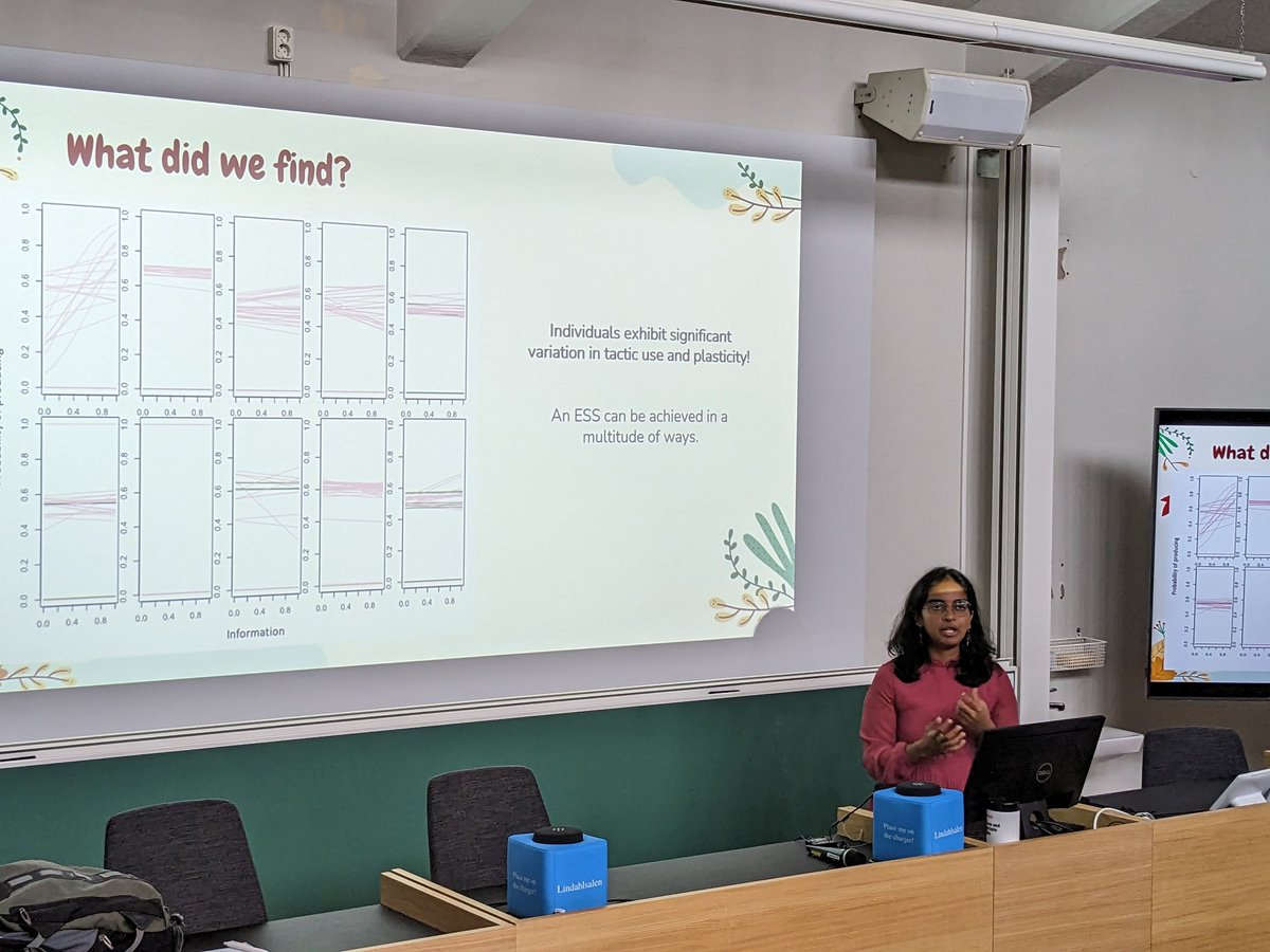 Here @dhanya_bharath tells us about her work combining field work, behavioural trials and theoretical modeling of animal behaviour. Looking forward to hearing more about your PhD results in the near future!
@MEME_evobio @AnimEcol_UU