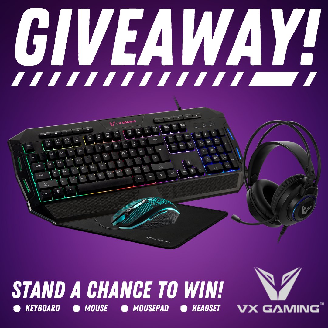 Want to win 🏆  your very own <a href="/VXGamingzone/">VX Gaming</a> gear 

We are giving away a VX Heracles Series Combo 

To enter 
- Follow both me and <a href="/VXGamingzone/">VX Gaming</a> 
- Tag 3 friends 

Winner will be chosen Friday the 25 on my Twitch [5-10 Pm SAST]

Goodluck #Boxnation #giveaway