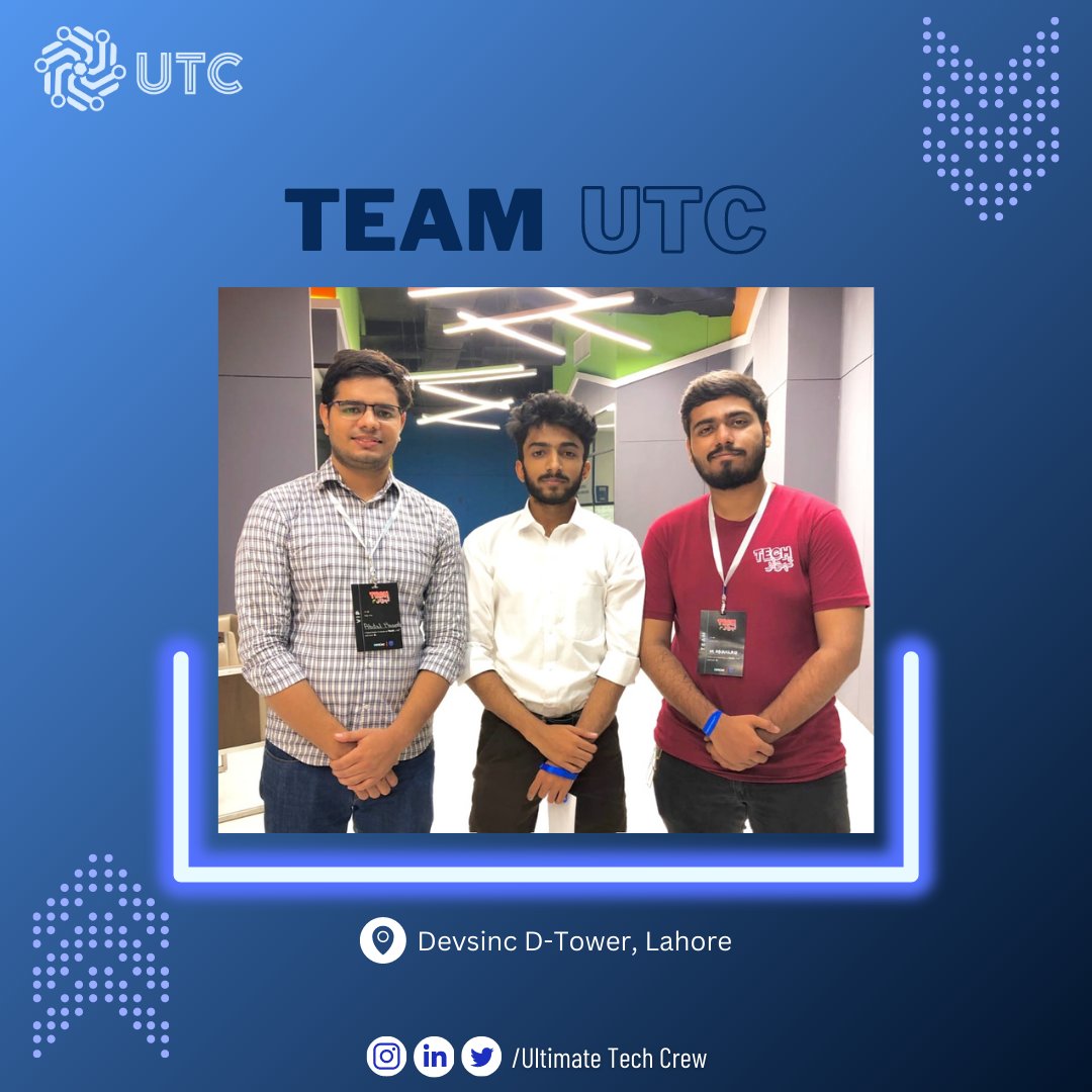 utc_connect's tweet image. TechTehwar 4.0 at Devsinc concluded with a trail of inspiration. The UTC team immersed tech and visionary ideas, from interactive displays to enlightening sessions. UTC team delightfully departed with great insights and connections.

 #UTC #ultimatetechcrew #techtehwar4.0