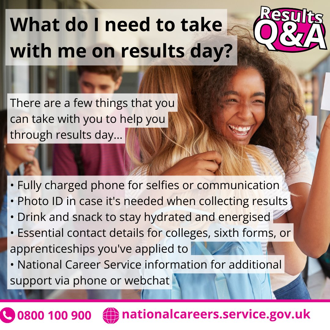 CareersSE's tweet photo. 🌟📚 Got exam results questions? We're here to help! Call the @NationalCareers Exam Results Careers Advice helpline on 0800 100 900 or use our webchat https://t.co/uY3yPaxBgq💬🎓 #ExamResults #ResultsDay https://t.co/XwfIrWHVcY