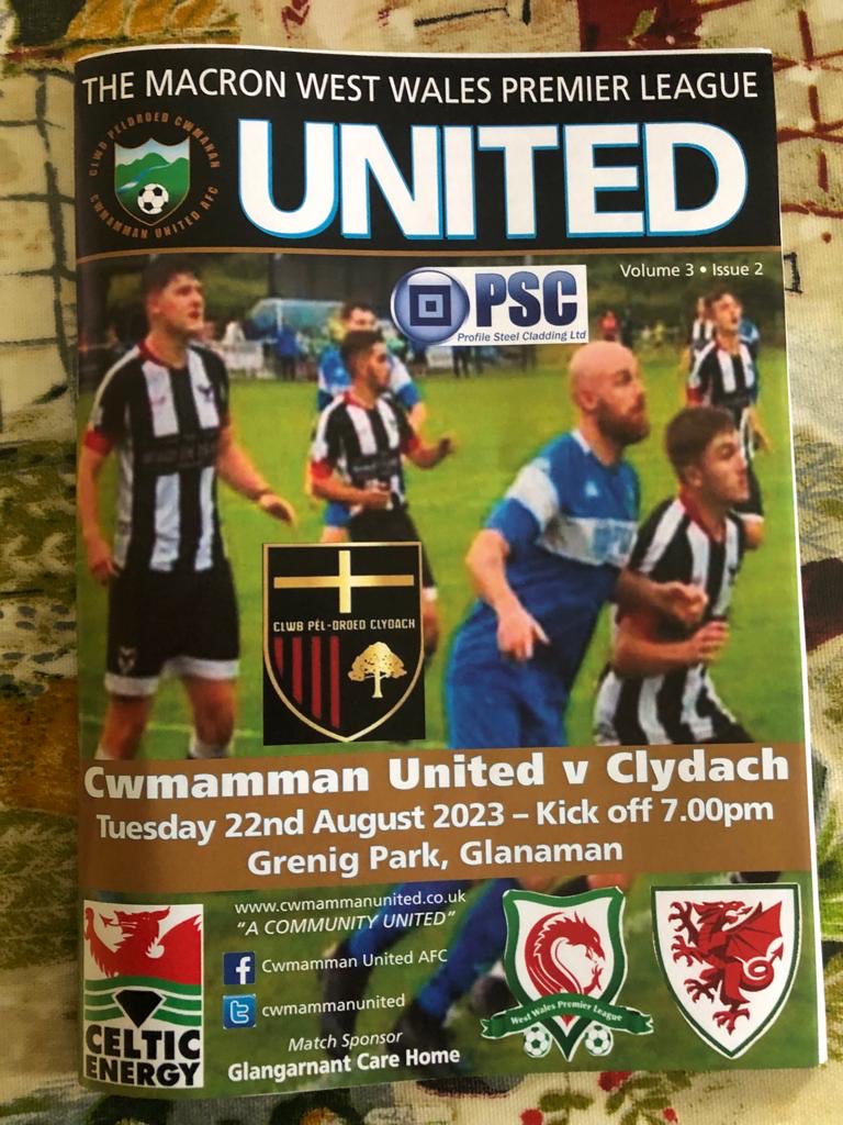 Cwmamman United AFC (@cwmammanunited) on Twitter photo LIVE LEAGUE FOOTBALL TONIGHT
Looks like a nice evening for The Macron Premier League football at Grenig Park 7pm this evening as we welcome Clydach FC. Come & cheer the Cwm on💙
Entry £3 U16 Free Prog £2 LIVE LEAGUE FOOTBALL TONIGHT
Looks like a nice evening for The Macron Premier League football at Grenig Park 7pm this evening as we welcome Clydach FC. Come & cheer the Cwm on💙
Entry £3 U16 Free Prog £2