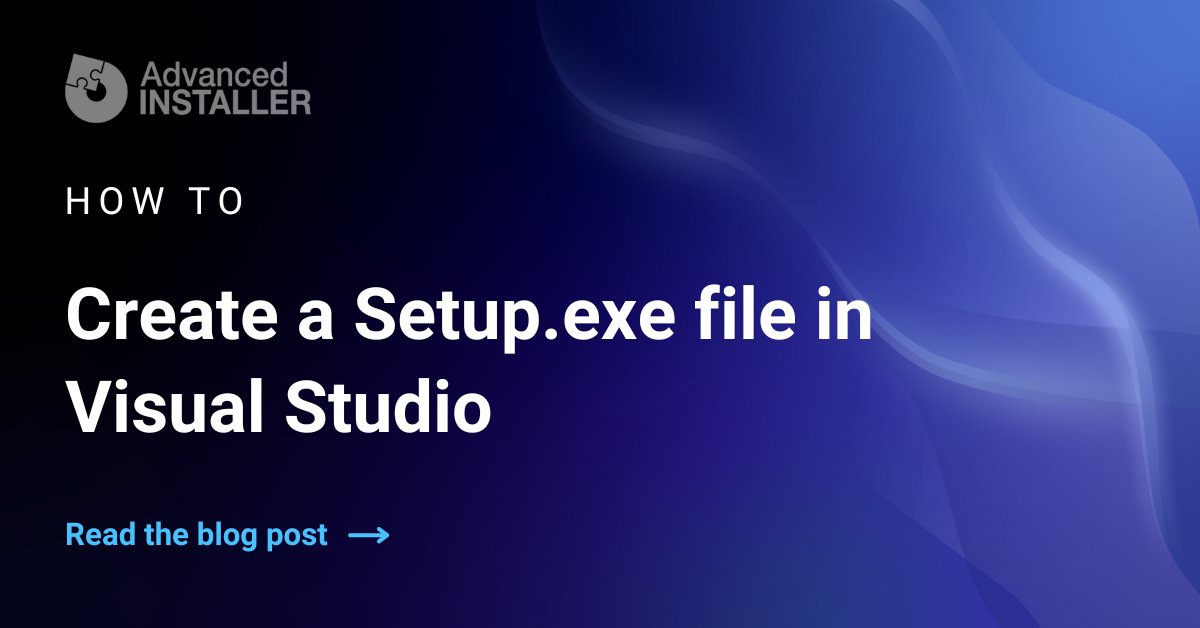 advinst's tweet image. Frustrated with complex application deployments? 🤯 Juggling prerequisites, shortcuts, and more isn't easy.
#VisualStudio & @advinst to the rescue! 🚀
Dive into our step-by-step guide! 🔗 advancedinstaller.com/create-setup-e…
#AppPackaging #DevSolutions #EXE #SetupExe