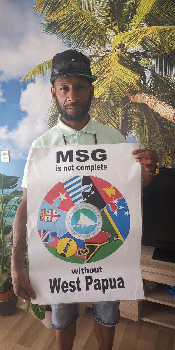 FreeWestPapuaNL's tweet photo. Free West Papua Campaign support ULMWP full membership in the Melanesian Spearhead Group (MSG).
Bring West Papua back to the Melanesian family!
#WP4MSG #WestPapua4MSG https://t.co/tCGuFi2GMx