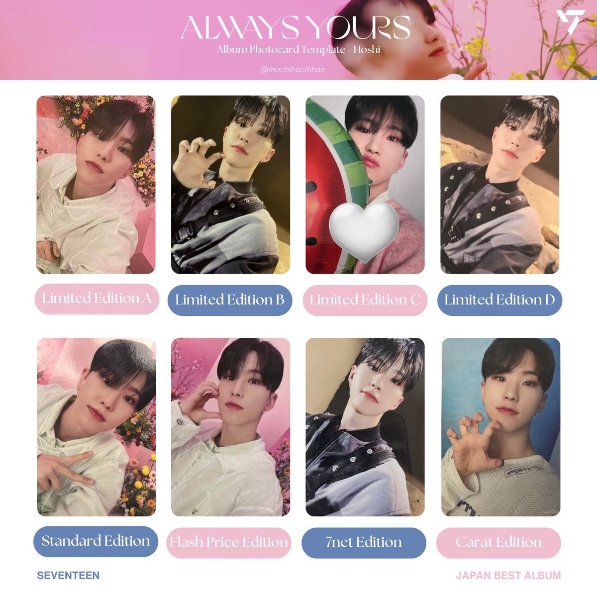 ggddm17's tweet photo. SEVENTEEN ALWAYS YOURS
セブチ トレカ 交換

譲：画像のもの
求：ドギョムA盤
　　ホシ C盤

異種交換可能です◎
ホシC盤は当方n:1も検討します🌛 https://t.co/gzQlJVfJ3h
