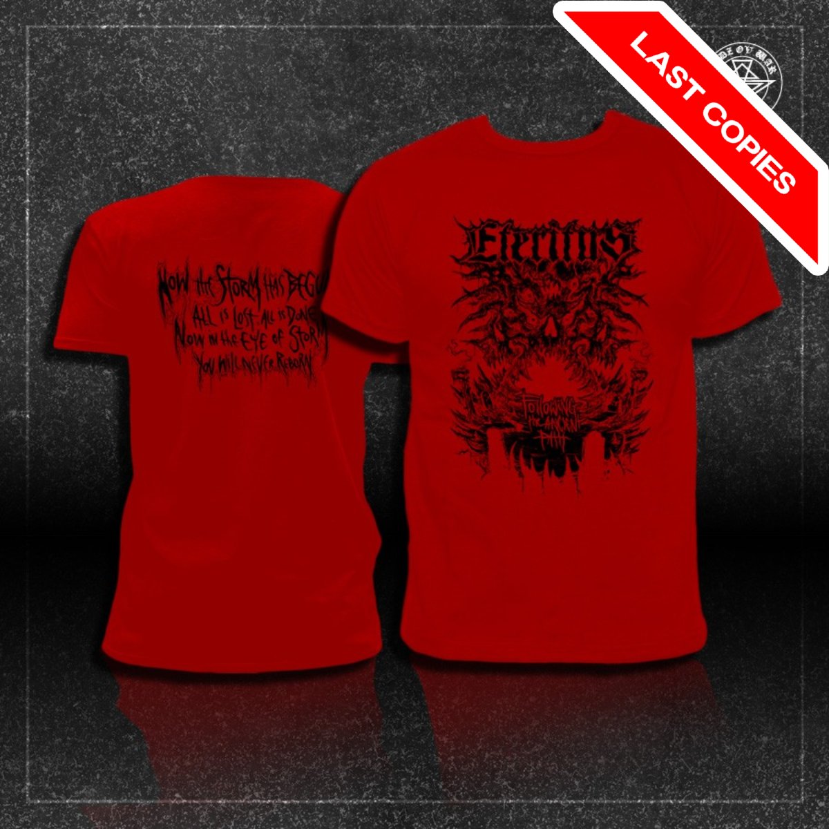 GodzOvWar's tweet photo. Eteritus "Following the Ancient Path" t-shirt!

4 pieces left in stock - only sizes S &amp; M of both colors!

Buy here: https://t.co/NK3nxVbRZM

#eteritus #merchandise #lastpieces #tshirt #deathmetal #godzovwarproductions https://t.co/jfOYpmGbF7