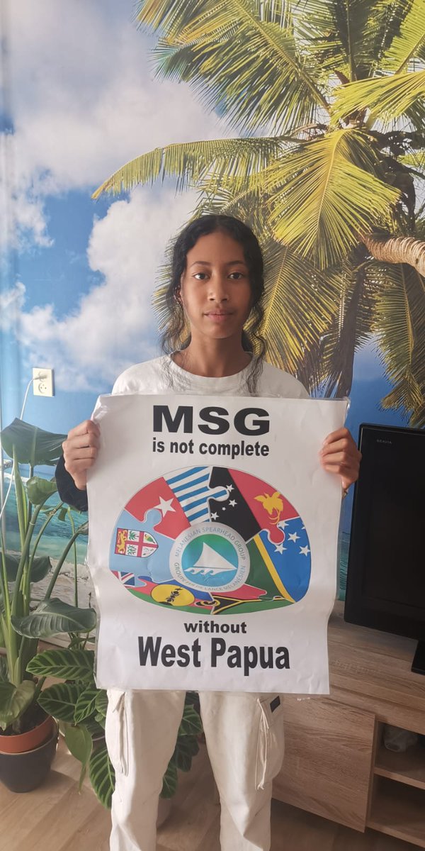 FreeWestPapuaNL's tweet photo. Free West Papua Campaign support ULMWP full membership in the Melanesian Spearhead Group (MSG).
Bring West Papua back to the Melanesian family!
#WP4MSG #WestPapua4MSG https://t.co/Wf0O8fpZsX