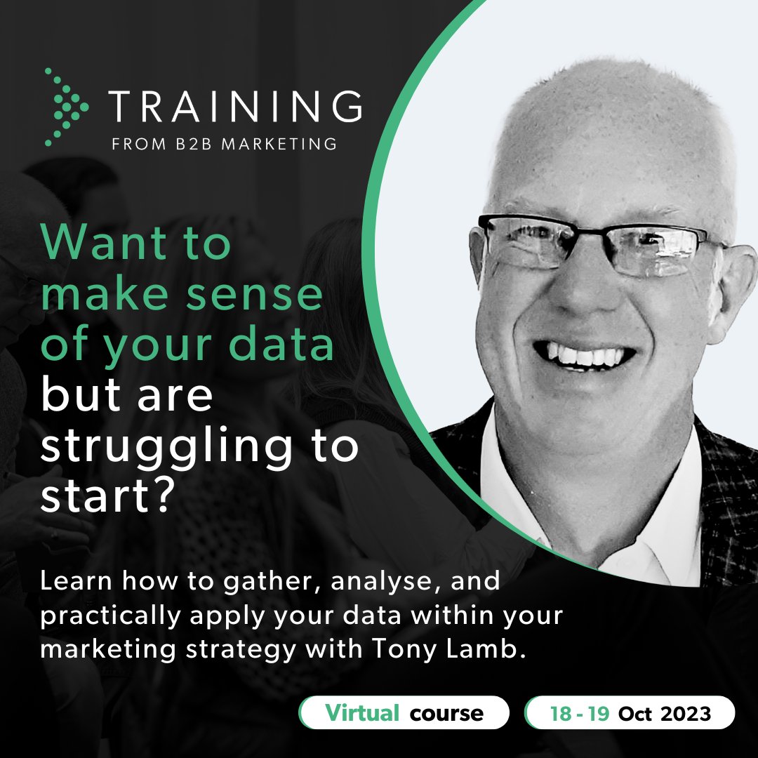 On this B2B course, you'll learn: ✅ The principles of customer-centric, #datadriven marketing. ✅ How to master data management and why it’s important. ✅ How to optimise #customerexperience using “voice of the customer”. And much more... Book below: okt.to/OgAlxY