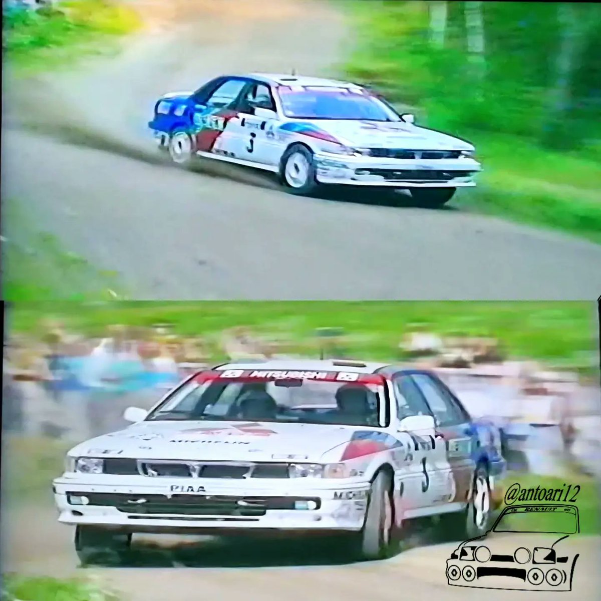 antoari12's tweet photo. #1000LakesRally1991 #RallyFinland #KennethEriksson 🇸🇪 +#StaffanParmander 🇸🇪 2 place!😘👍🏻👏🏻👏🏻🍾. #MitsubishiGalantVR4 #MitsubishiRalliartEurope #classicrallys #classiccars #classicrallycars #oldcars #vintagecars #leyenddrivers #groupA #grupoA https://t.co/poJdCjqIVu