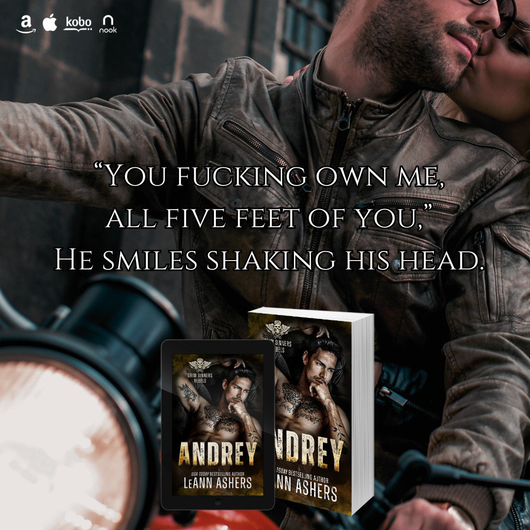 ⭐ 𝗡𝗘𝗪 𝗠𝗖 𝗥𝗢𝗠𝗔𝗡𝗖𝗘 ⭐
Andrey is LIVE!
• Amazon: amzn.to/3peoo6I
• Apple: bit.ly/3PmNye1
• B&amp;N: bit.ly/42RvkEG
• Kobo: bit.ly/448OVkJ
<a href="/HEAPRMore/">HEA PR</a> #MCRomance #RomanticSuspense