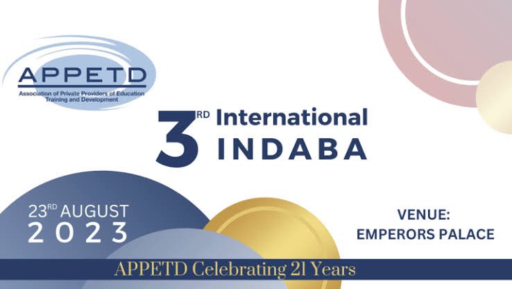 Sasce_students's tweet photo. 📢 Get Ready for the 3rd International INDABA Conference – Tomorrow is the Day! 🚀

🗓️ Date: 23 August 2023
⏰ Time: 07:00
📍 Location: Emperors Palace https://t.co/rMat0JRId5