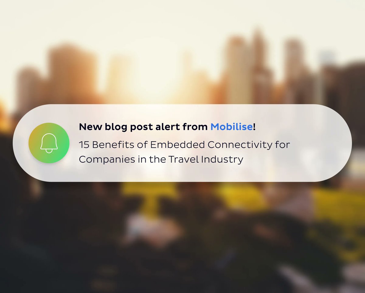 MobiliseGlobal's tweet image. #eSIM is transforming the travel industry.
The global travel eSIM market will be worth $10 billion in 2028. It's time for the travel industry to embrace the future.
Check out our latest blog to find out more! 🔗 buff.ly/45Atvxy
#EmbeddedConnectivity