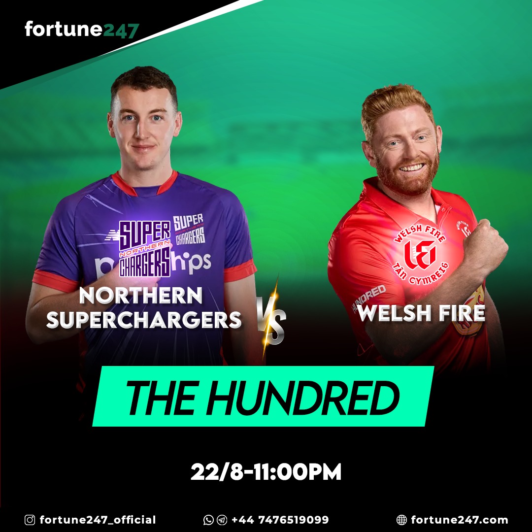 The Hundred Men's Competition 2023 📷
NORTHERN SUPERCHARGERS VS WELSH FIRE 📷
#onlinegames #winonline #fortune247 #play #sports #games #onlinesports #bestonlinesports #bestgames #win #hundredmenscompetition2023 #cricket #northernsuperchargers #weleshfire #jonneybairstow