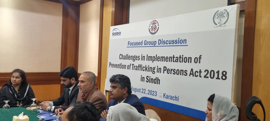 Today, here to consultant with important stakeholders to clear the gaps on Tip Act 2018 especially in the perspective of Sindh Province. @SHRC_official