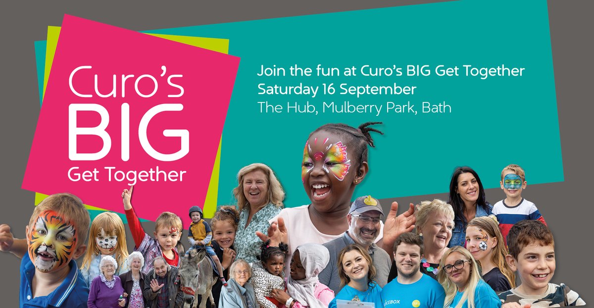 🎉 Join the fun at <a href="/Curo_Group/">Curo</a>'s BIG Get Together 🎉

This year's annual event will be taking place on Saturday 16 September at <a href="/MulberryParkHub/">Mulberry Park Hub</a>, bringing our customers together for free food, prizes, kids' activities and more. Visit bit.ly/3QRIeQy to book your tickets🎟️
