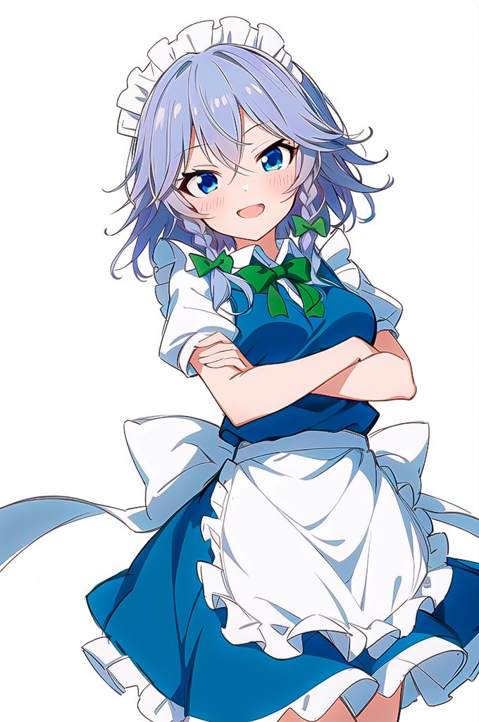 1/2）咲夜ちゃん #東方project #AIイラスト