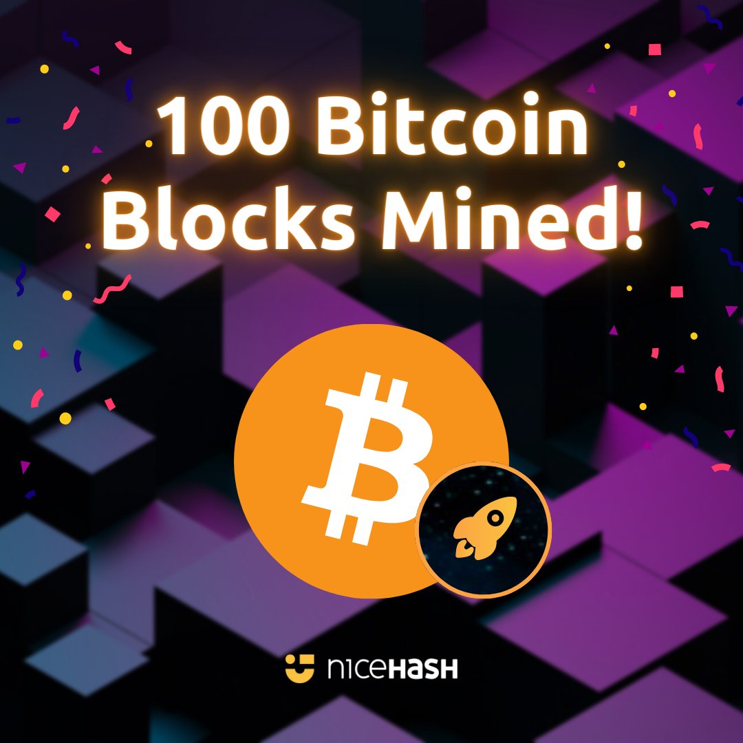 NiceHashMining's tweet photo. Today, a #TeamMining Gold package mined the 100th #Bitcoin block since the launch of EasyMining! To celebrate, we are giving away Gold M coupons to all miners in this package!
Try #EasyMining now π
https://t.co/MzIJnr36pl https://t.co/5yUA5WckMq
