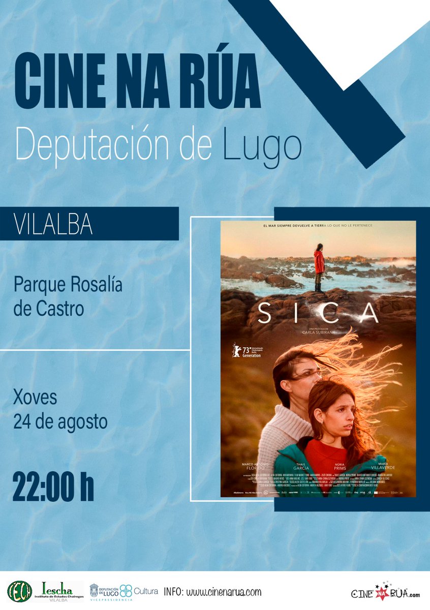 cinenaruagal's tweet photo. 📍Vilalba, Parque Rosalía de Castro
📆Xoves 24
⏰22:00
🎥Sica
#cinenarua #sica #vilalba #deputacionlugo #iescha @vicedepulugo https://t.co/v3wxHQLYPW