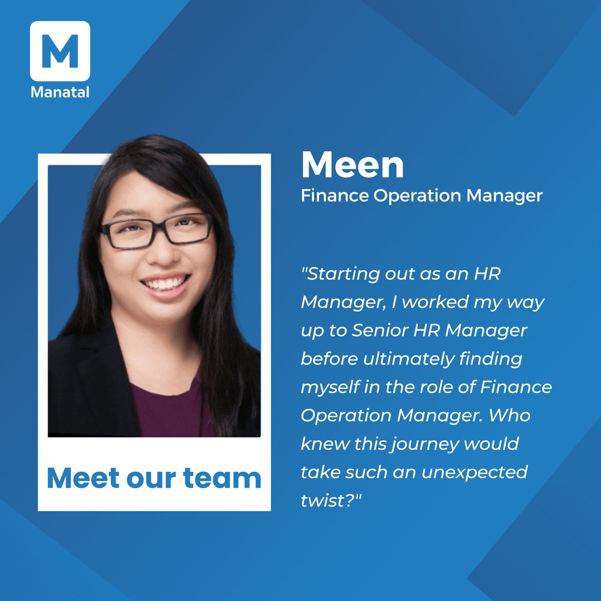 👋 Say hello to Meen, our Finance Ops Manager who has a remarkable career path. She went from HR Manager to Finance Ops Manager in less than 5 years. 

We appreciate and admire her for always paying our salaries on time. 😊

#EmployeeHighlight #MeetTheTeam