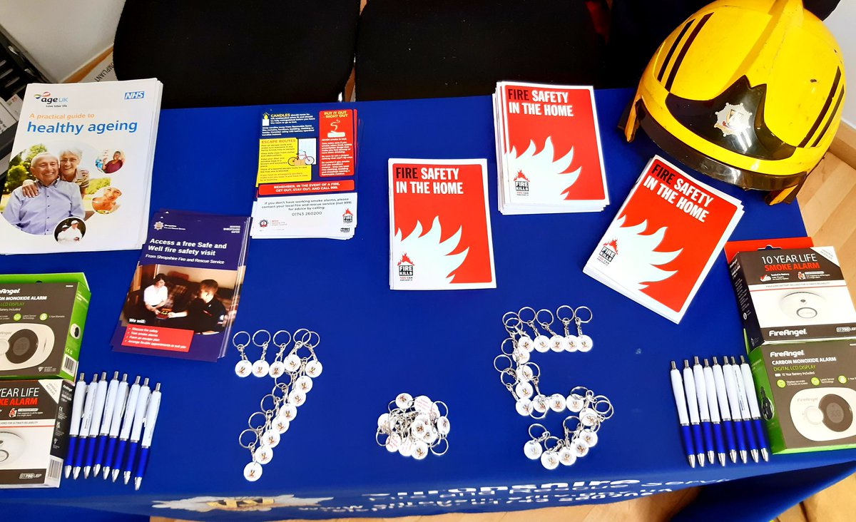 SFRS_Prevention's tweet photo. We are supporting #VisionZone hosted by @OptelecUK and Sight Loss Shropshire. Offering advice on #FireSafetyInTheHome The exhibition is at The Lantern SY1 4NG #safetynevertakesadayoff #75years #SFRS75 https://t.co/nxgFYSqdmE