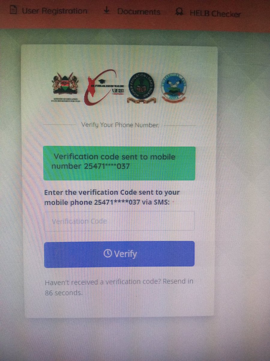 nimo_wangari's tweet photo. @HELBpage Hello, why am I not getting verification code sent to my number but the portal says it has been sent, I have resent like 20 times now and all expire before I get them. Ps. My phone is working just fine for other messages sent. Kindly assist https://t.co/PLyasmLh42