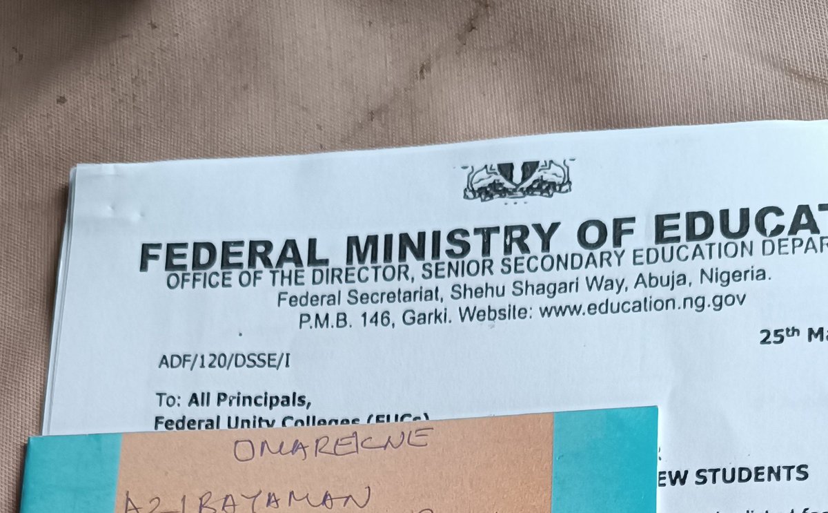 Through the support of our founder @Ebiowei_KO and with the support of Hon. @OnemTyna, we have assisted 3 students to secure admission into one of the federal unity schools.

Thanks for all you do sir.

#EducationFirst