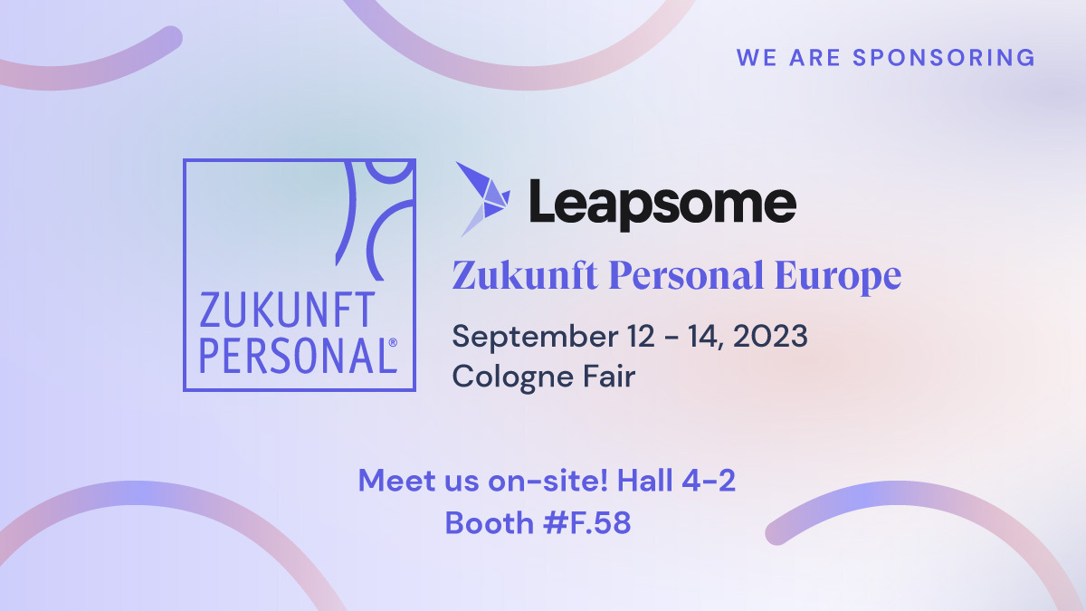 Leapsome (@leapsome) on Twitter photo We’re excited to sponsor the <a href="/ZP_Universe/">Zukunft Personal</a> event in Cologne this year 🎉
Zukunft Personal gathers Europe’s top expos, events, and conferences in HR management under one roof, and we’re proud to be part of it 🤝
Learn more here👉 bit.ly/45BizzU #ZukunftPersonal2023 #HR We’re excited to sponsor the <a href="/ZP_Universe/">Zukunft Personal</a> event in Cologne this year 🎉
Zukunft Personal gathers Europe’s top expos, events, and conferences in HR management under one roof, and we’re proud to be part of it 🤝
Learn more here👉 bit.ly/45BizzU #ZukunftPersonal2023 #HR