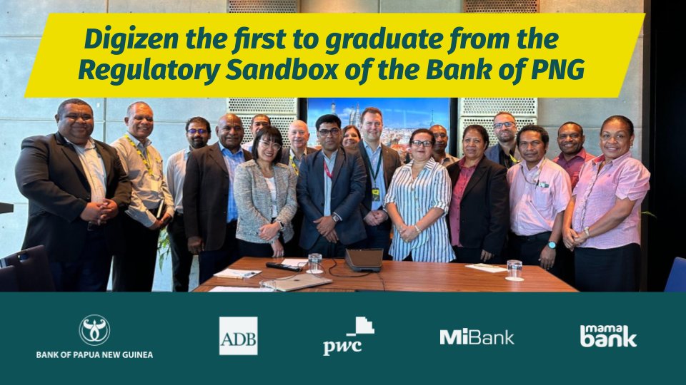 Digizen – Digital ID for Extreme Conditions (@digizenid) on Twitter photo Bank of Papua New Guinea: Digizen Digital Bank ID graduates from the Regulatory Sandbox – the first Digital ID approved for Customer Due Diligence, bankpng.gov.pg/announcement/m…
<a href="/BankofPNG/">Bank of Papua New Guinea</a>
<a href="/ADB_HQ/">Asian Development Bank</a>
<a href="/womenmicrobank/">Women's Micro Bank</a>
#MiBank Bank of Papua New Guinea: Digizen Digital Bank ID graduates from the Regulatory Sandbox – the first Digital ID approved for Customer Due Diligence, bankpng.gov.pg/announcement/m…
<a href="/BankofPNG/">Bank of Papua New Guinea</a>
<a href="/ADB_HQ/">Asian Development Bank</a>
<a href="/womenmicrobank/">Women's Micro Bank</a>
#MiBank