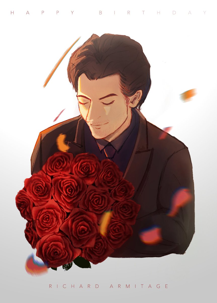 StarbuckyLevism's tweet photo. Happy birthday @RCArmitage! Thank you for the gentle yet resolute strength you brought us in every word and action. It means a lot to me. 

Please do know we all love and support you wherever you go and whatever you do. You are always our beloved star, just like the painting!☺️ https://t.co/I6N3V2W9eZ