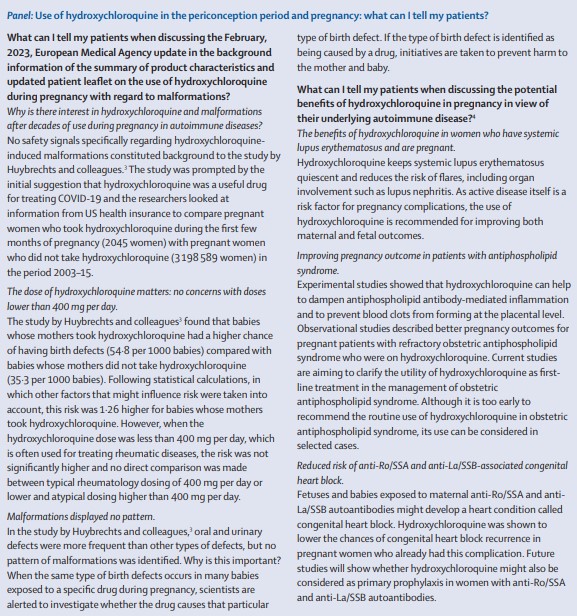 The Lancet Rheumatology (@thelancetrheum) on Twitter photo NEW—International experts express their united concerns about the European Medicines Agency's recommendation to update the summary of product characteristics and the patient information leaflet for the use of #hydroxychloroquine in #pregnancy thelancet.com/journals/lanrh……
<a href="/EMA_News/">EU Medicines Agency</a> NEW—International experts express their united concerns about the European Medicines Agency's recommendation to update the summary of product characteristics and the patient information leaflet for the use of #hydroxychloroquine in #pregnancy thelancet.com/journals/lanrh……
<a href="/EMA_News/">EU Medicines Agency</a>